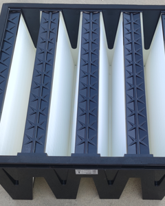 Air filter 24"x24"x12",MERV 16,Glass fiber-U